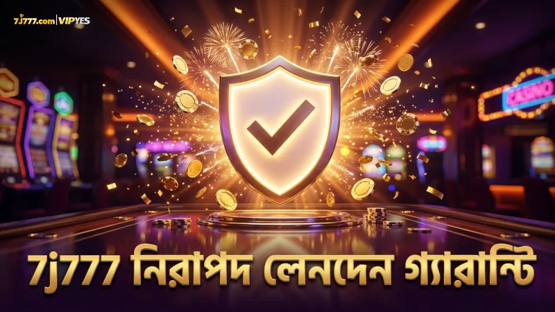 নিরাপদ লেনদেনের জন্য 7j777-এর লাইসেন্স এবং গ্যারান্টি।