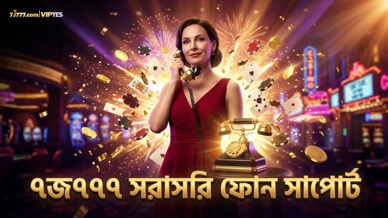 ফোন কলেই সরাসরি ৭জ৭৭৭ কাস্টমার সাপোর্ট পাওয়া যায়
