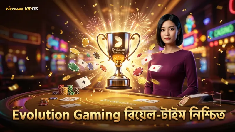 Evolution Gaming-এর রিয়েল-টাইম রেজাল্টে বিশ্বাস রেখে খেলুন