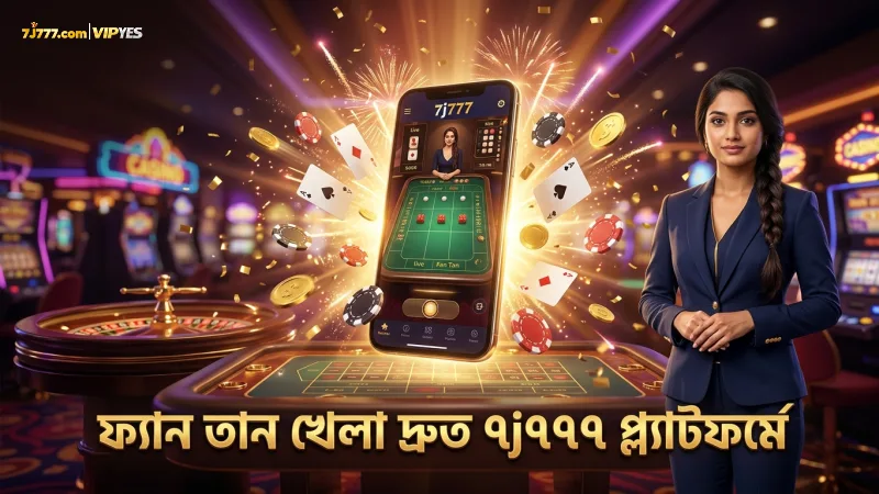 ৭j৭৭৭ এর প্ল্যাটফর্মে ফ্যান তান খেলার গতি ও সুবিধা।