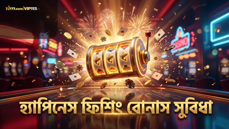 সাধারণ ফিশিং গেমের তুলনায় হ্যাপিনেস ফিশিং-এ অধিক বোনাস সুবিধা।