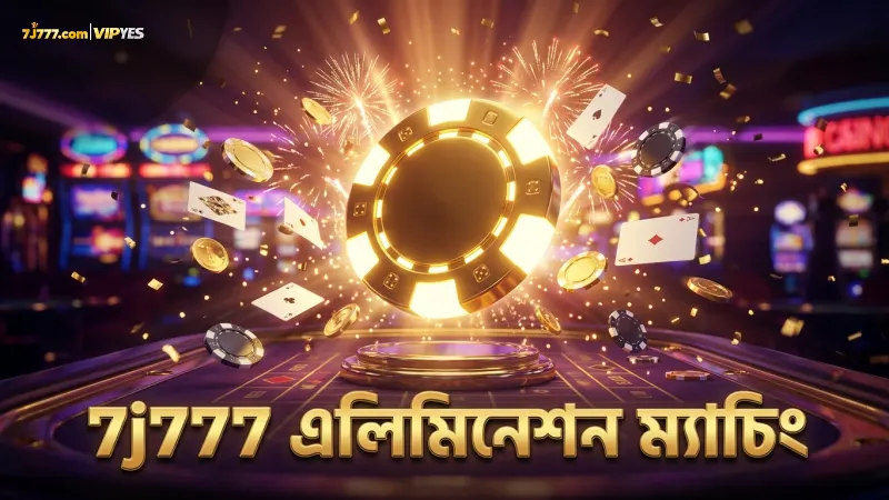 7j777 প্ল্যাটফর্মে মেগা এসির এলিমিনেশন ম্যাচিং মেকানিক্স কার্যকর।