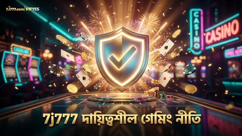 দায়িত্বশীল গেমিং ও তথ্য সুরক্ষা 7j777 প্লেয়ারদের জন্য অপরিহার্য।